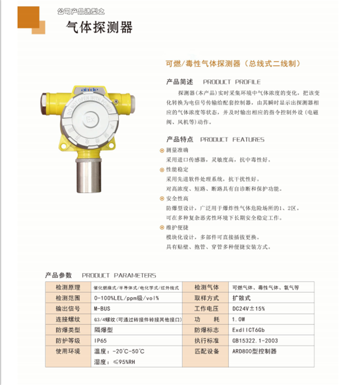 白酒廠(chǎng)酒精報(bào)警器